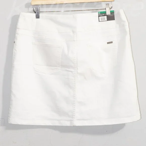 3 skorts size :L , Brand: S.C. & Co. Ladies' Denim , White, Blue , Black - Picture 3 of 14
